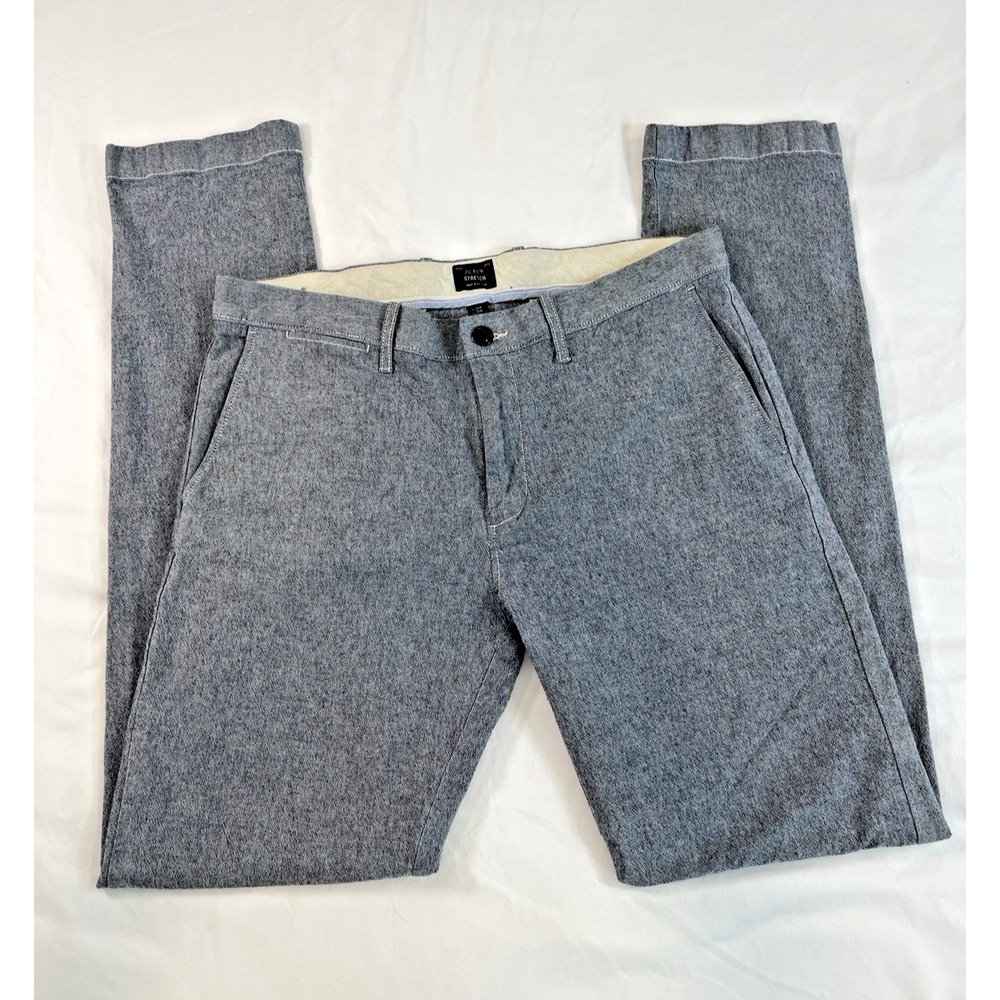 J Crew Stretch Mens Cotton Pant 34X34 Slim Fit Classic 484 Slim Straight Leg